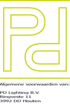 Algmene Voorwaarden PD Lighting BV